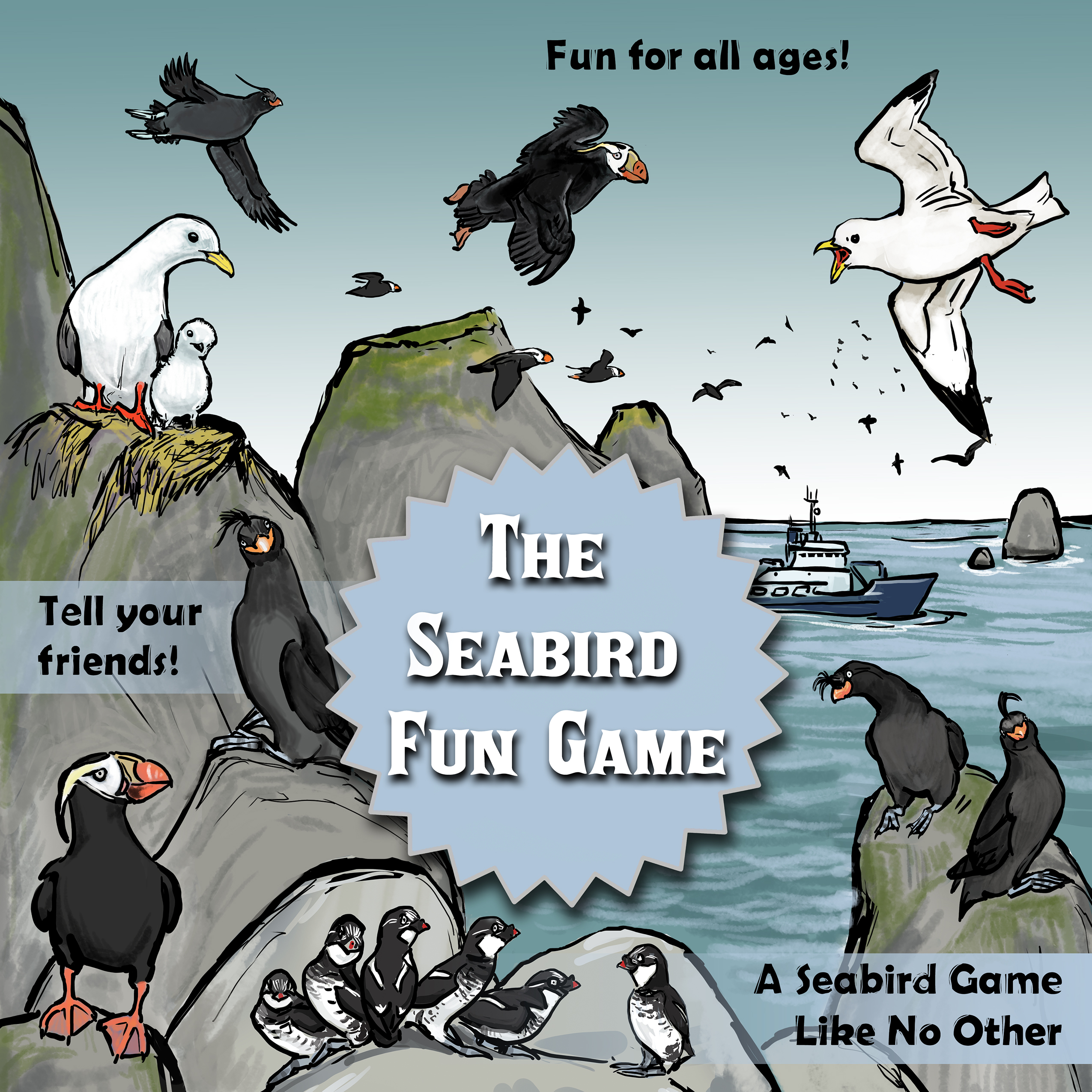 The Seabird Fun Game (1-4 players; ages 12+; 30-60 min)